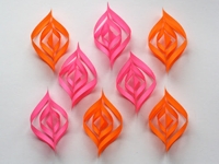 How About Orange Colourful Paper Ornaments